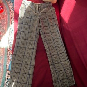 Burberry plaid pants size 0